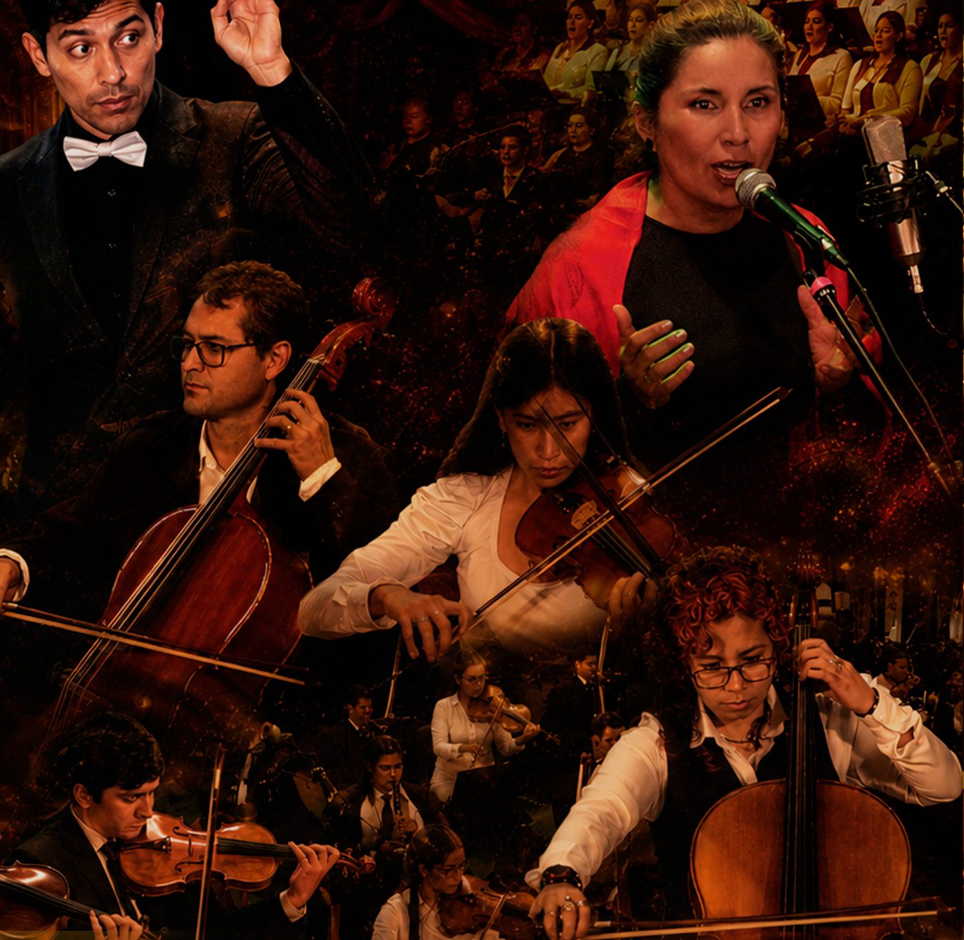 La orquesta del Ensamble Sinfónico de Nariño en concierto